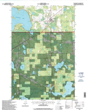 Blackduck MN topo map, 1:24000 Scale, 7.5 X 7.5 Minute, Historical, 1996, Updated 1998, 27.23 x 21.53 in
