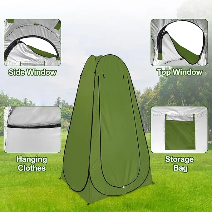 BLIKA Portable Toilet Kit for Adults, Instant Pop Up Privacy Tent