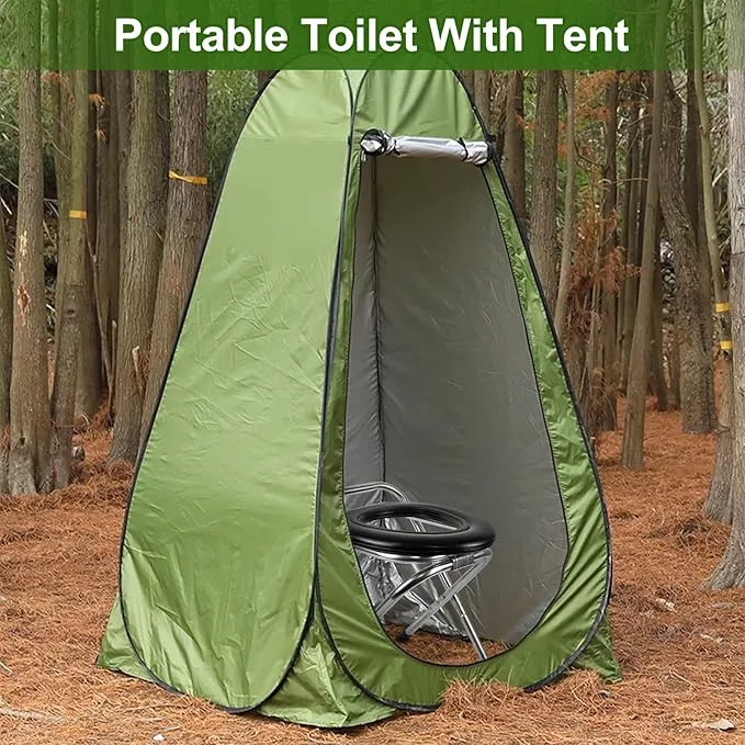 BLIKA Portable Toilet Kit for Adults, Instant Pop Up Privacy Tent