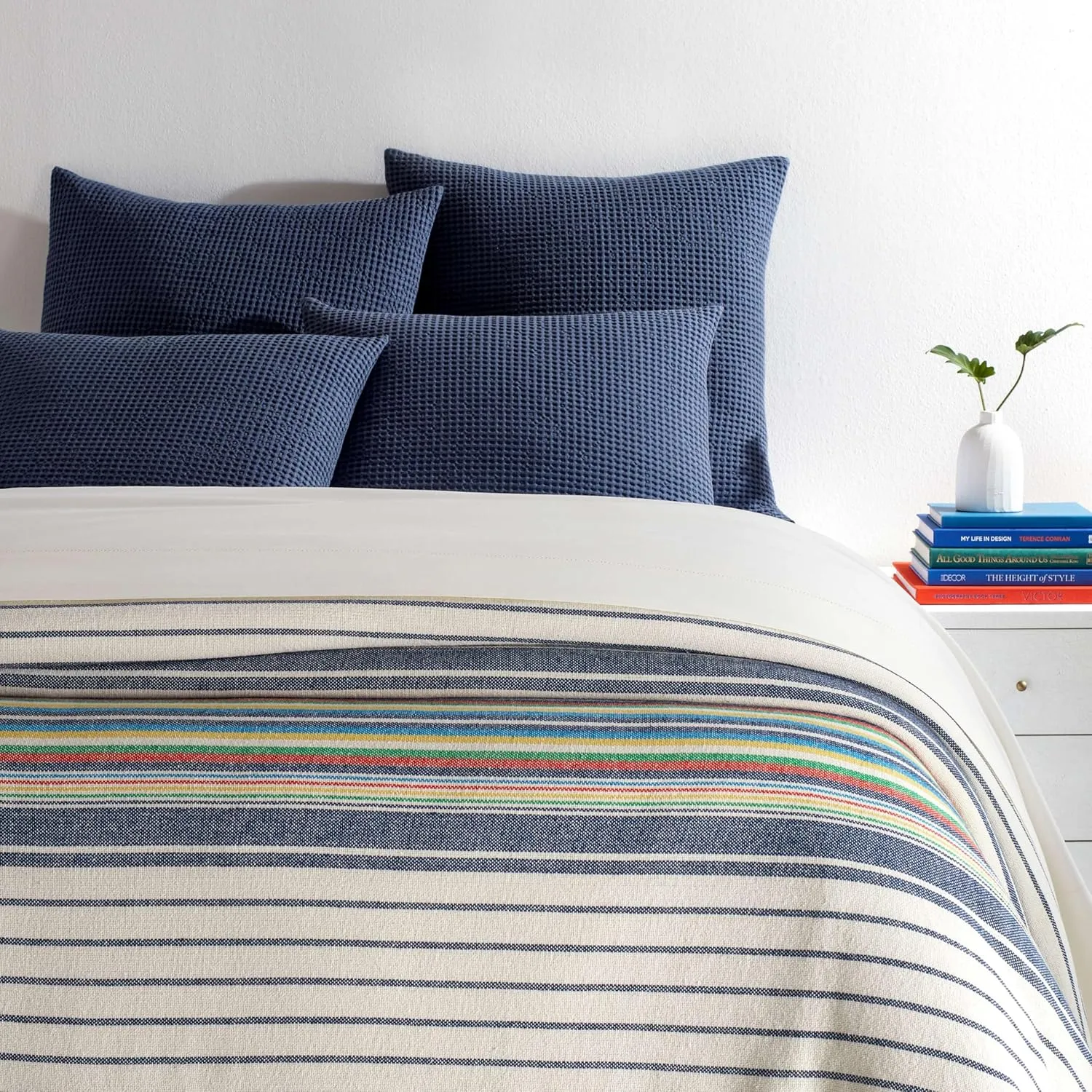 Boardwalk Stripe Blanket, King, Multi Stripe Pattern