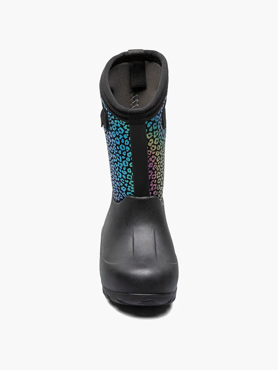 Bogs Kids Neo-Classic Rainbow Leopard Boot