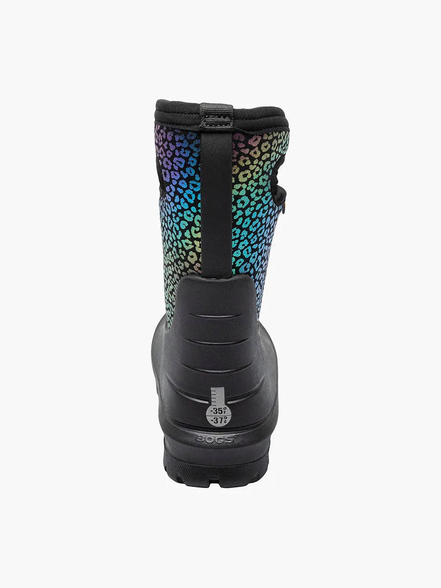 Bogs Kids Neo-Classic Rainbow Leopard Boot