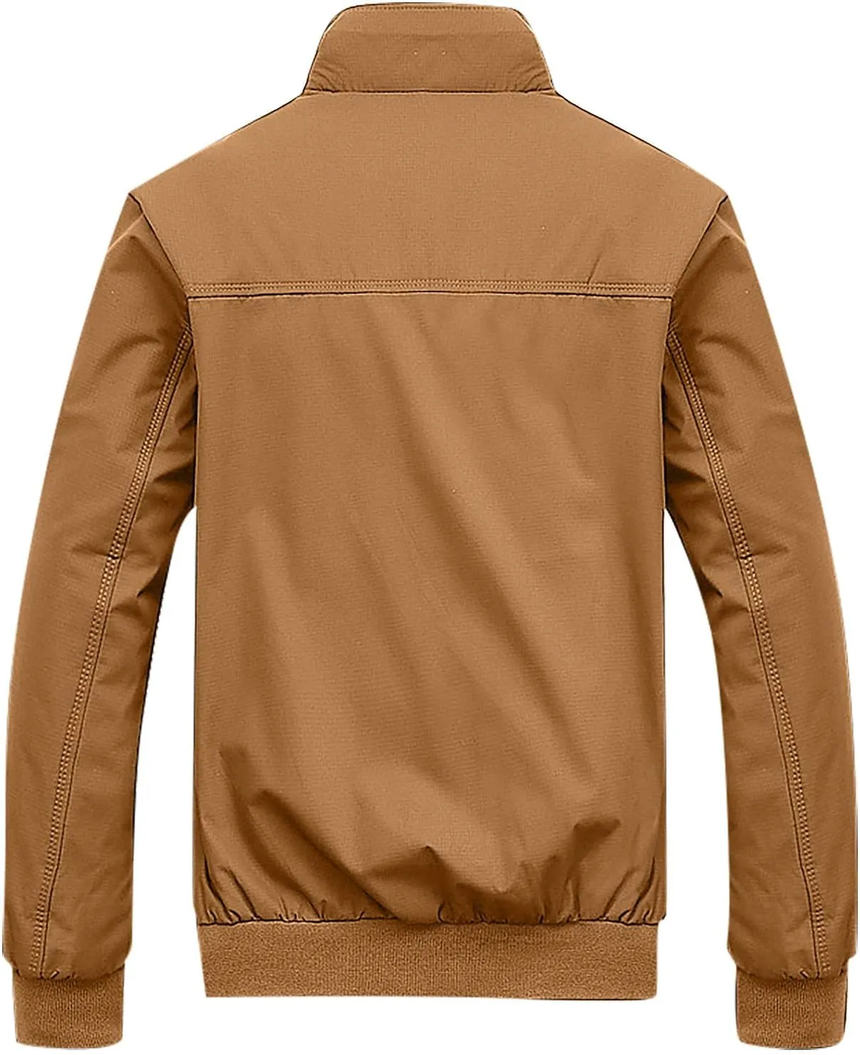 Bomber Jacket Fashion Stylish Full Zip Up Lightweight Windbreaker Spring Fall Casual Jackets Work Dress, S-3XL