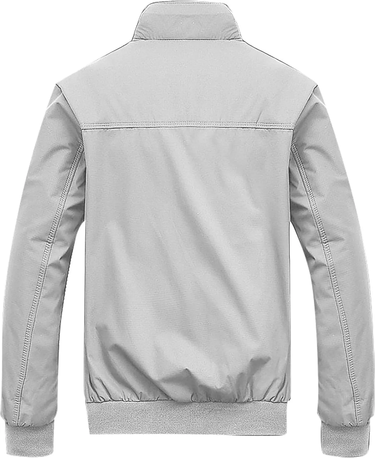 Bomber Jacket Fashion Stylish Full Zip Up Lightweight Windbreaker Spring Fall Casual Jackets Work Dress, S-3XL