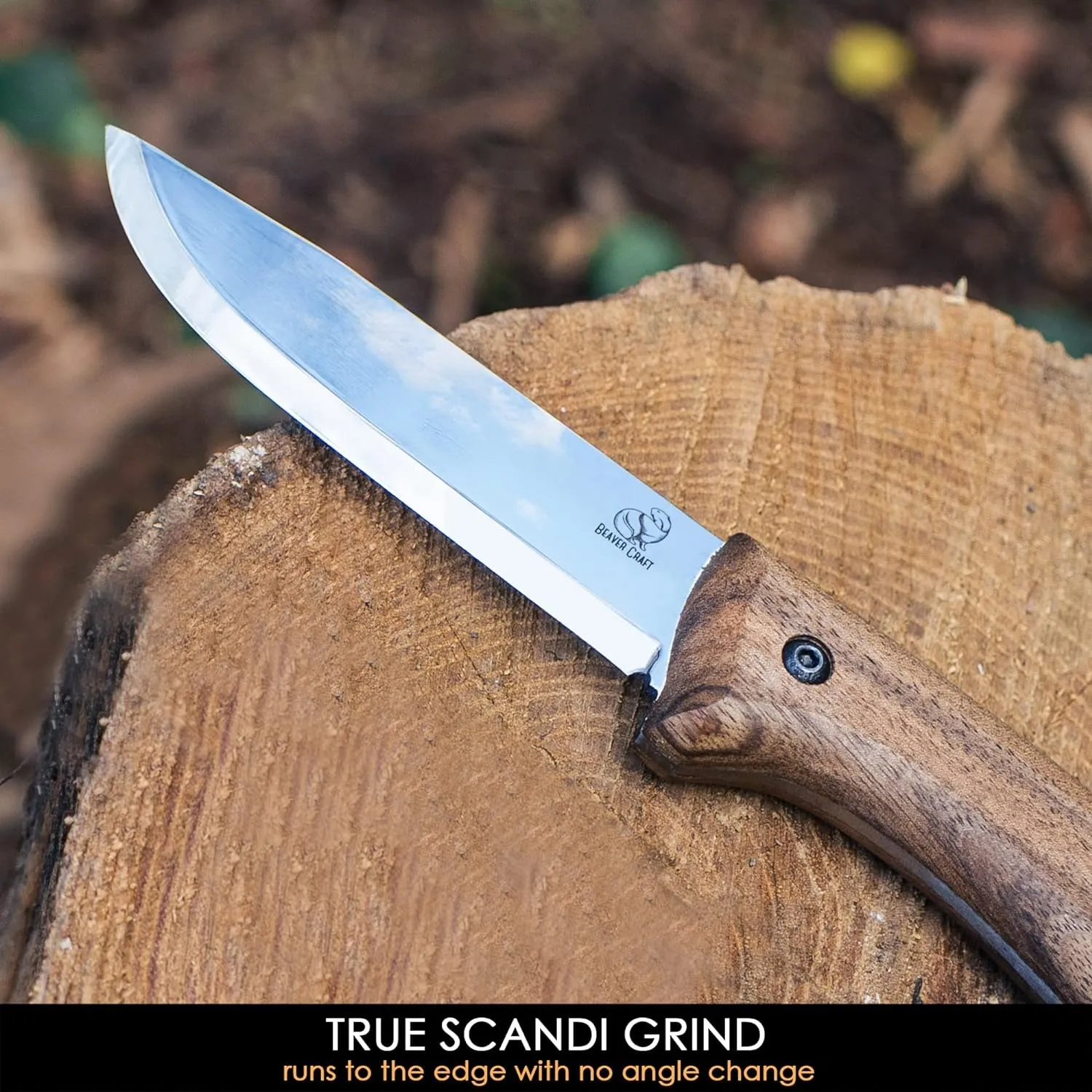 BSH2 Bushcraft Knife Steel Blade – Fixed Blade Knife – Camping Knife Survival Knife Full Tang – Hiking Knife for Every Task – Camp Knife with Sheath