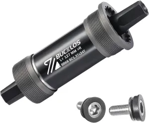 BUCKLOS Bike Square Taper Bottom Bracket - 68/80/90/100/110/120x110.5 113 116 118 122.5 127 140 152 156 166 174mm Bicycle BSA Brackets for Mountain/MTB/Road/Fat Bike/Ebike