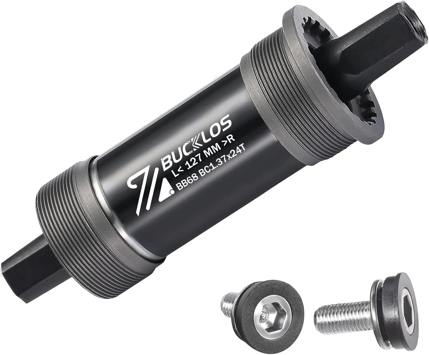 BUCKLOS Bike Square Taper Bottom Bracket - 68/80/90/100/110/120x110.5 113 116 118 122.5 127 140 152 156 166 174mm Bicycle BSA Brackets for Mountain/MTB/Road/Fat Bike/Ebike