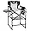 Camping Directors Chair,Heavy Duty,Oversized Portable Folding Chair w/ Side Table