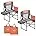 Camping Directors Chair,Heavy Duty,Oversized Portable Folding Chair w/ Side Table