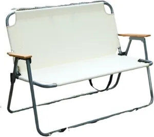 Camping Outdoor Camping Folding Chair Portable Camping Beach Recliner Portable(A Double Chair(Khaki)