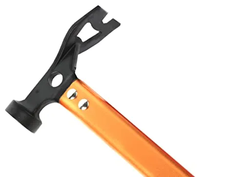 Carbon Steel Aluminum Camping Hammer,12" Small Lightweight 3n1 Tent Hammer