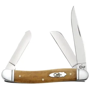 Case Knives Smooth Antique Bone Medium Stockman Folding Pocket Knife with Tru-Sharp Steel