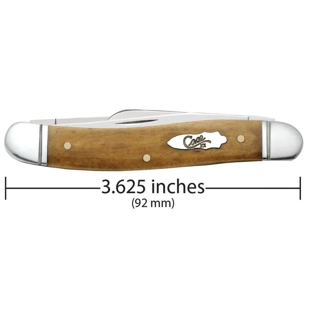 Case Knives Smooth Antique Bone Medium Stockman Folding Pocket Knife with Tru-Sharp Steel