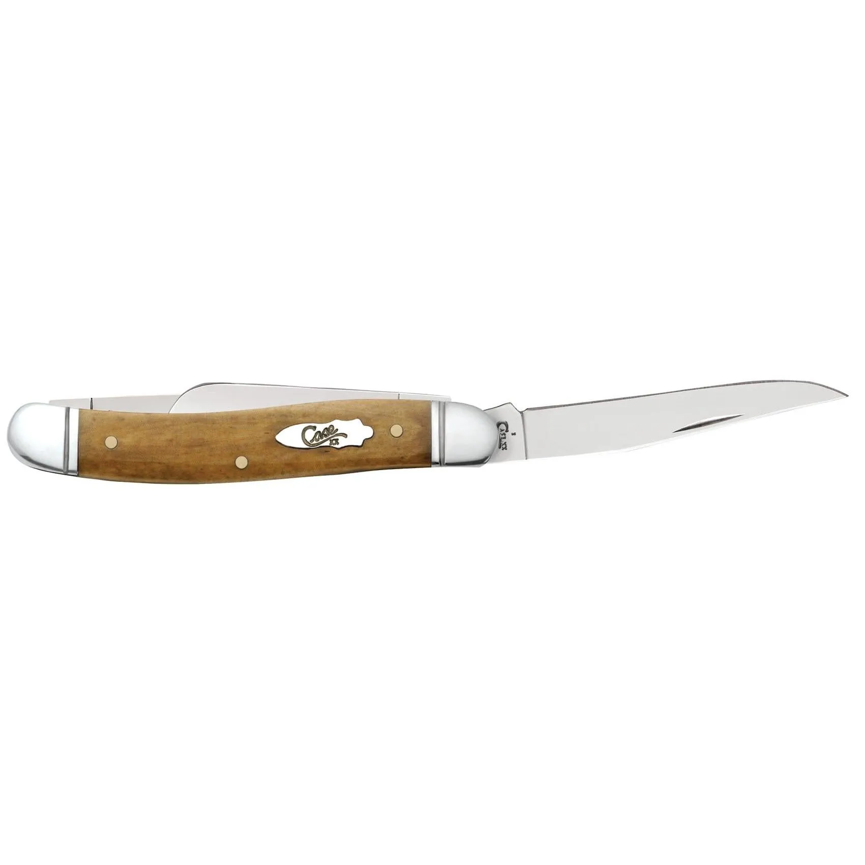 Case Knives Smooth Antique Bone Medium Stockman Folding Pocket Knife with Tru-Sharp Steel