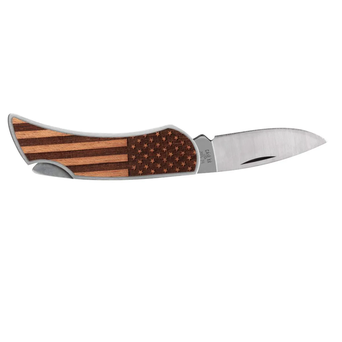 CASE KNIVES WOODCHUCK AMERICAN FLAG EXECUTIVE LOCKBACK