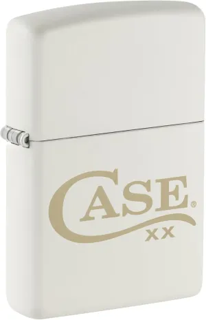 CASE XX Matte White and Bronze Zippo Windproof Lighter