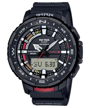 Casio Men's Pro Trek Quartz Sport Watch with Resin Strap, Black, Watch