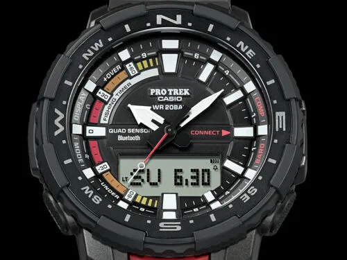 Casio Men's Pro Trek Quartz Sport Watch with Resin Strap, Black, Watch