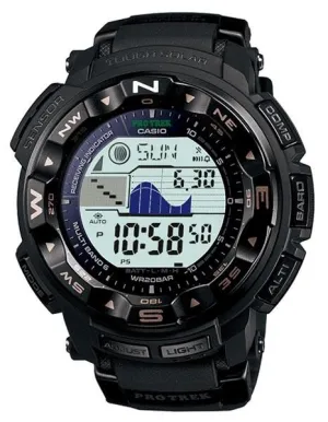 Casio Mens Pro-Trek Solar Multi-Band 6 Atomic - Triple Sensor - ABC - 5 Alarms