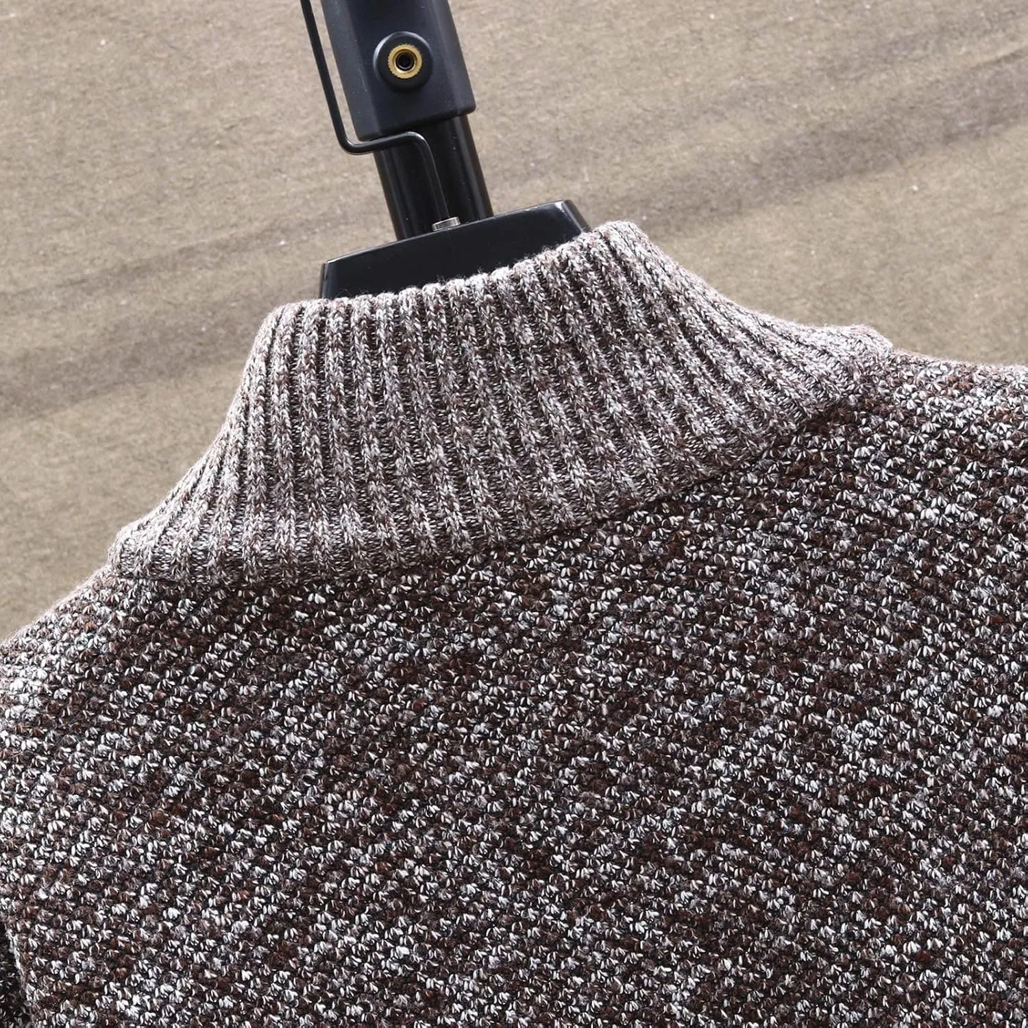 Casual Sweaters Cardigan Knitted Long Sleeve Jacket Full Zip Fleece Winter Warm Coat Outdoor Work Dress, XL-4XL