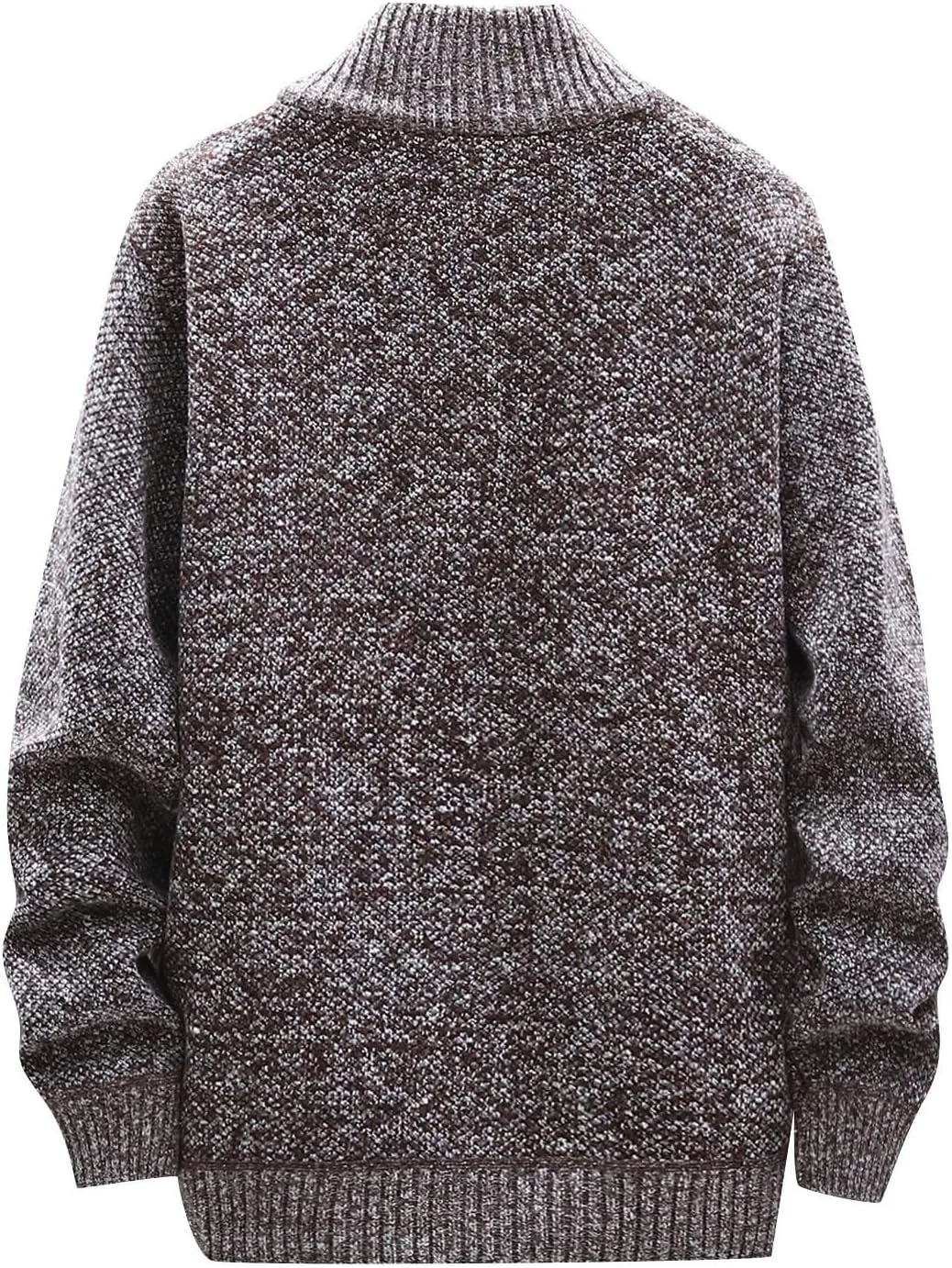 Casual Sweaters Cardigan Knitted Long Sleeve Jacket Full Zip Fleece Winter Warm Coat Outdoor Work Dress, XL-4XL