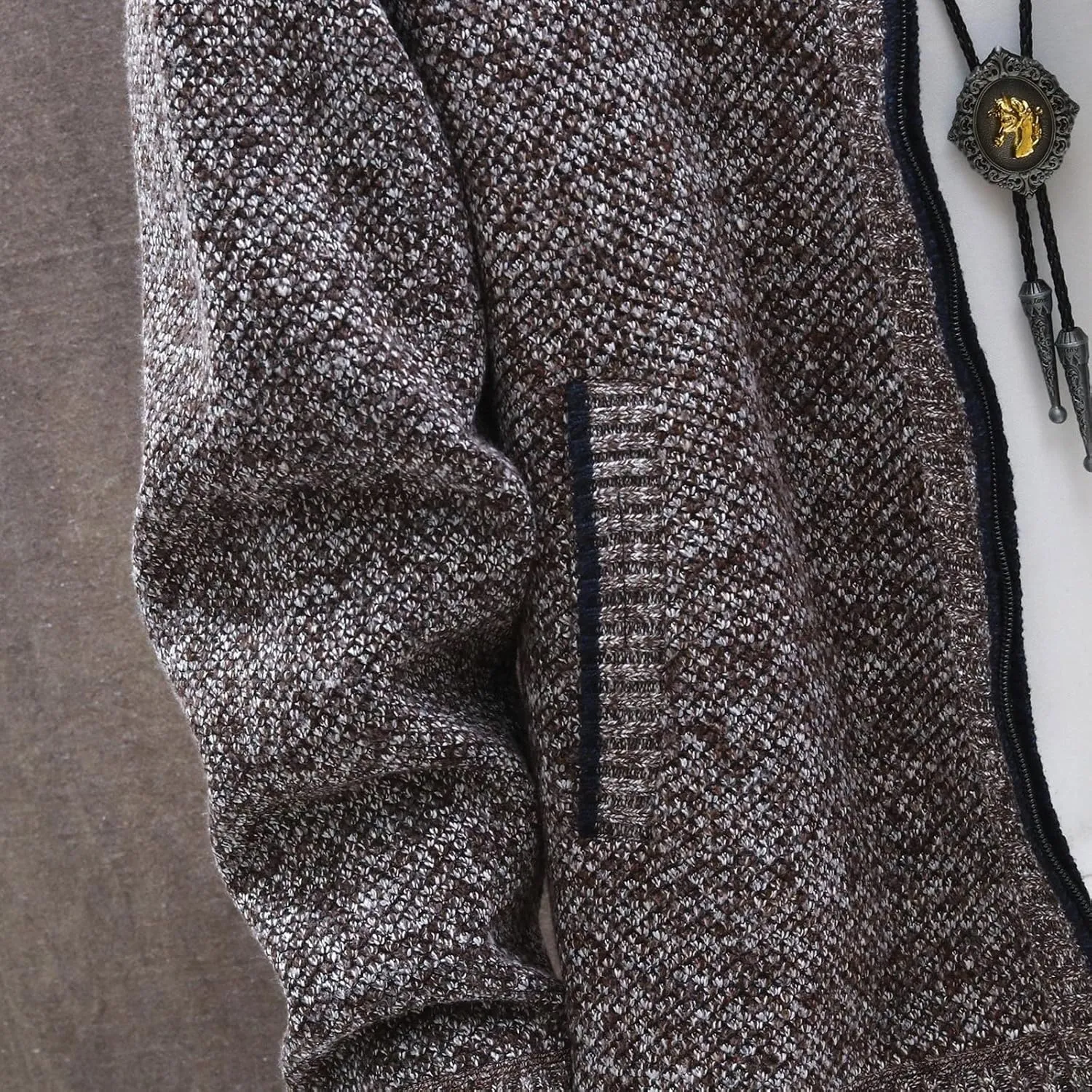 Casual Sweaters Cardigan Knitted Long Sleeve Jacket Full Zip Fleece Winter Warm Coat Outdoor Work Dress, XL-4XL