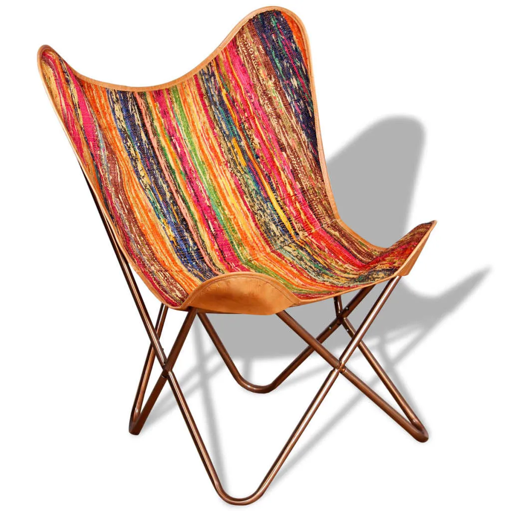 Chair Living Room Chair with Powder Coated Iron Frame Real Leather