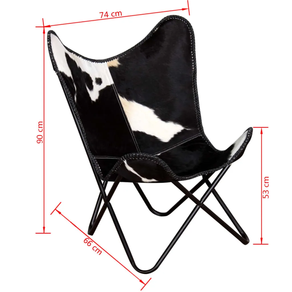 Chair Living Room Chair with Powder Coated Iron Frame Real Leather