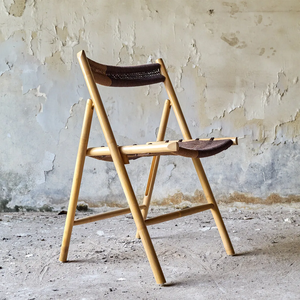 CHAMFER CHAIR NATURAL - DARK BROWN