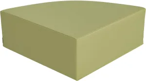 Children's Factory Medium Corner Ottoman, Mix-and-Match Kids Chairs, Sofas, Corner Ottomans and Cubes, Foam-Filled and Water-Resistant, Flexible Seating for Classroom Elementary, Fern