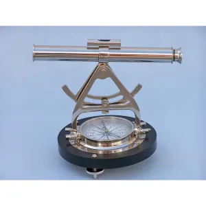 Chrome Alidade Compass 14"