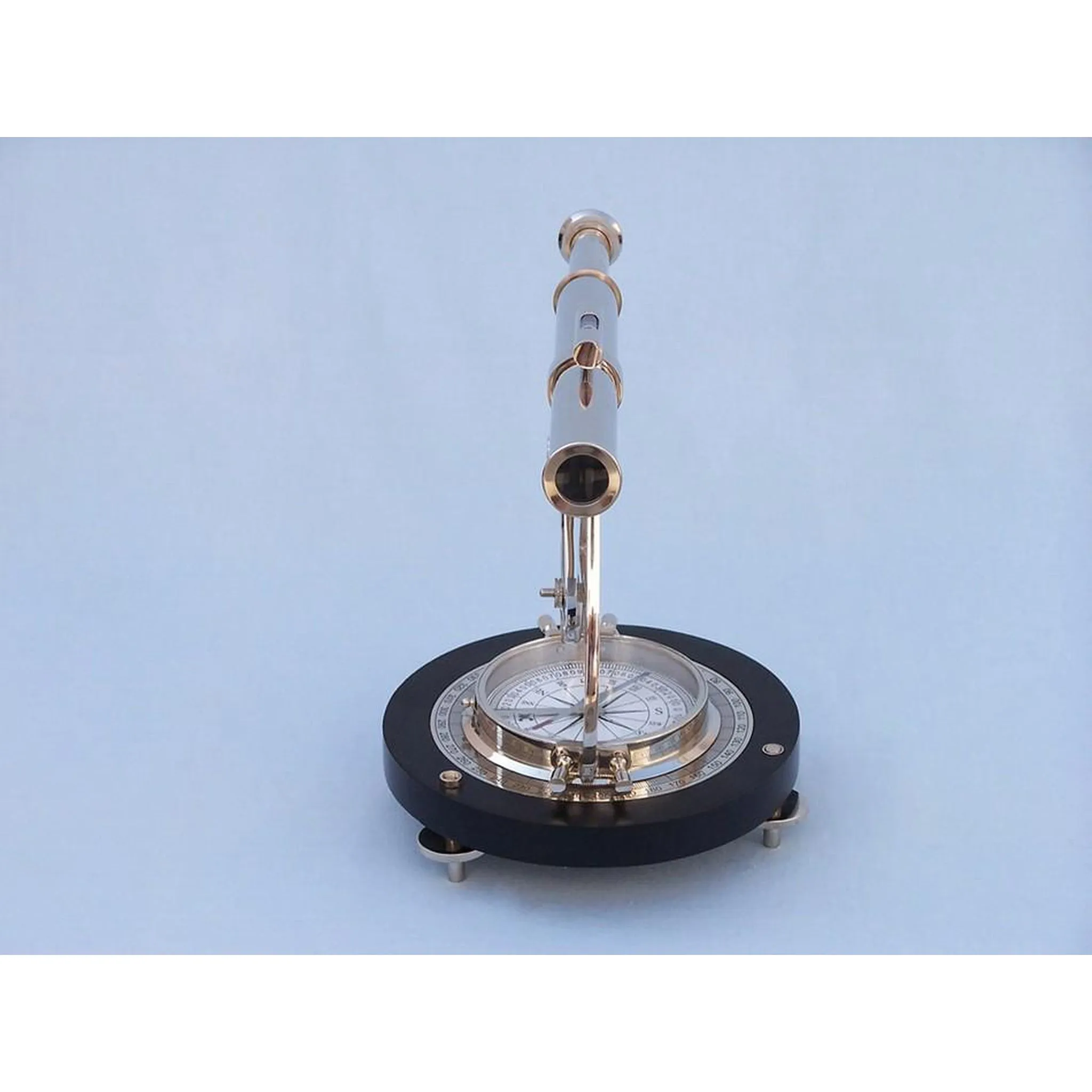 Chrome Alidade Compass 14"