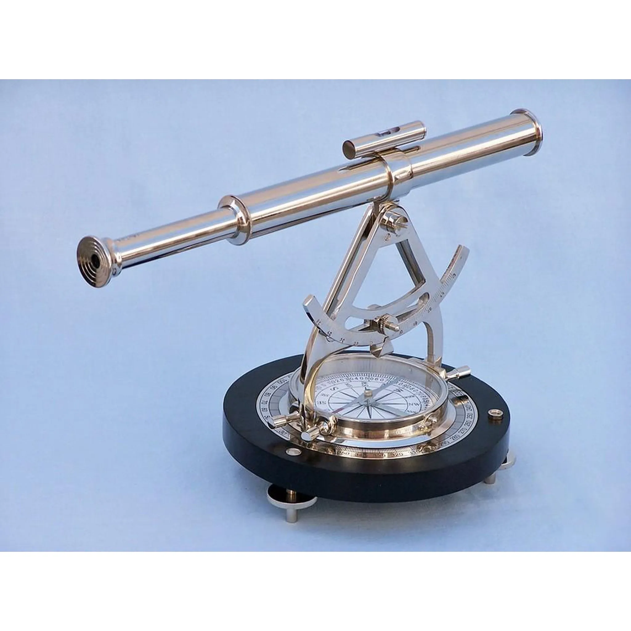 Chrome Alidade Compass 14"