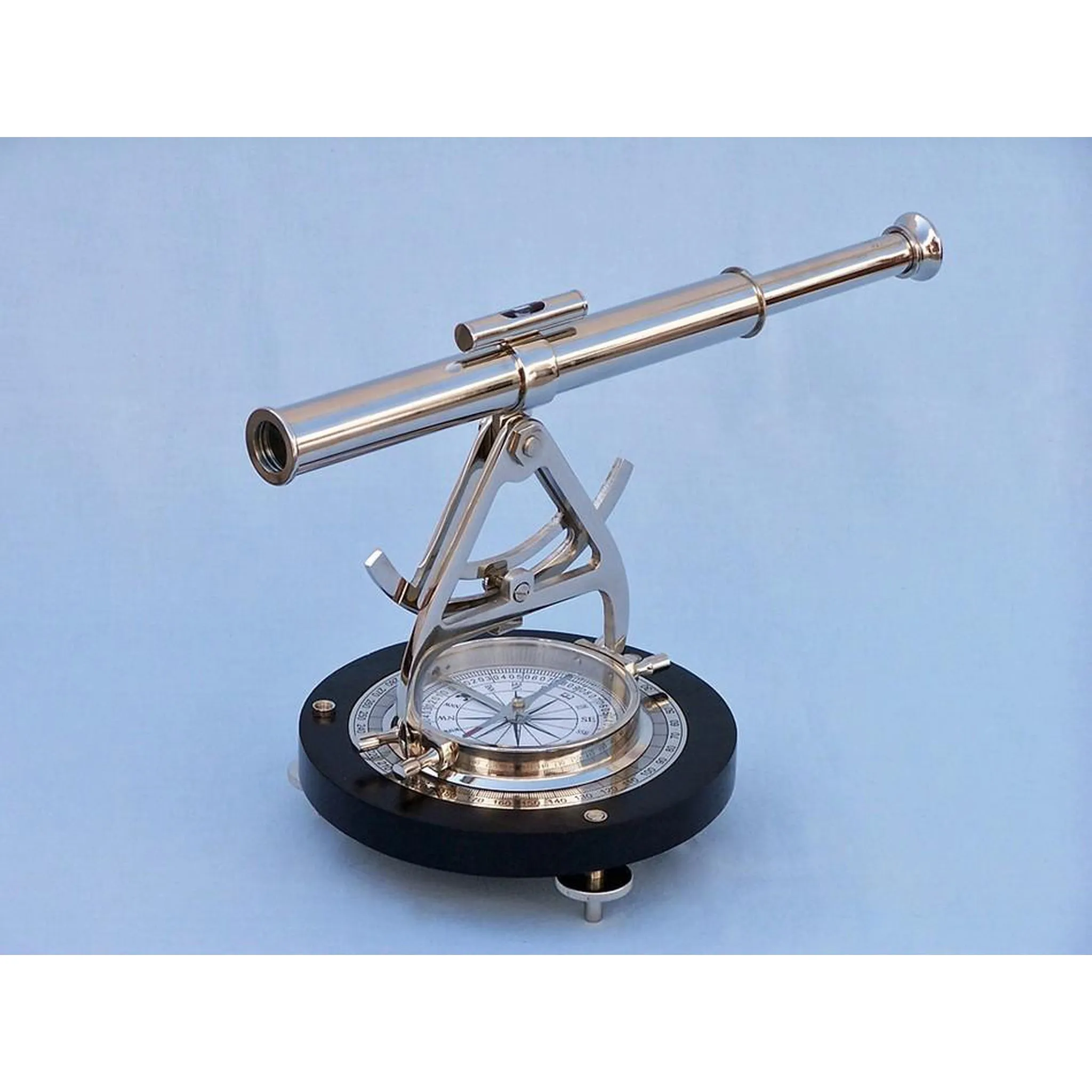 Chrome Alidade Compass 14"