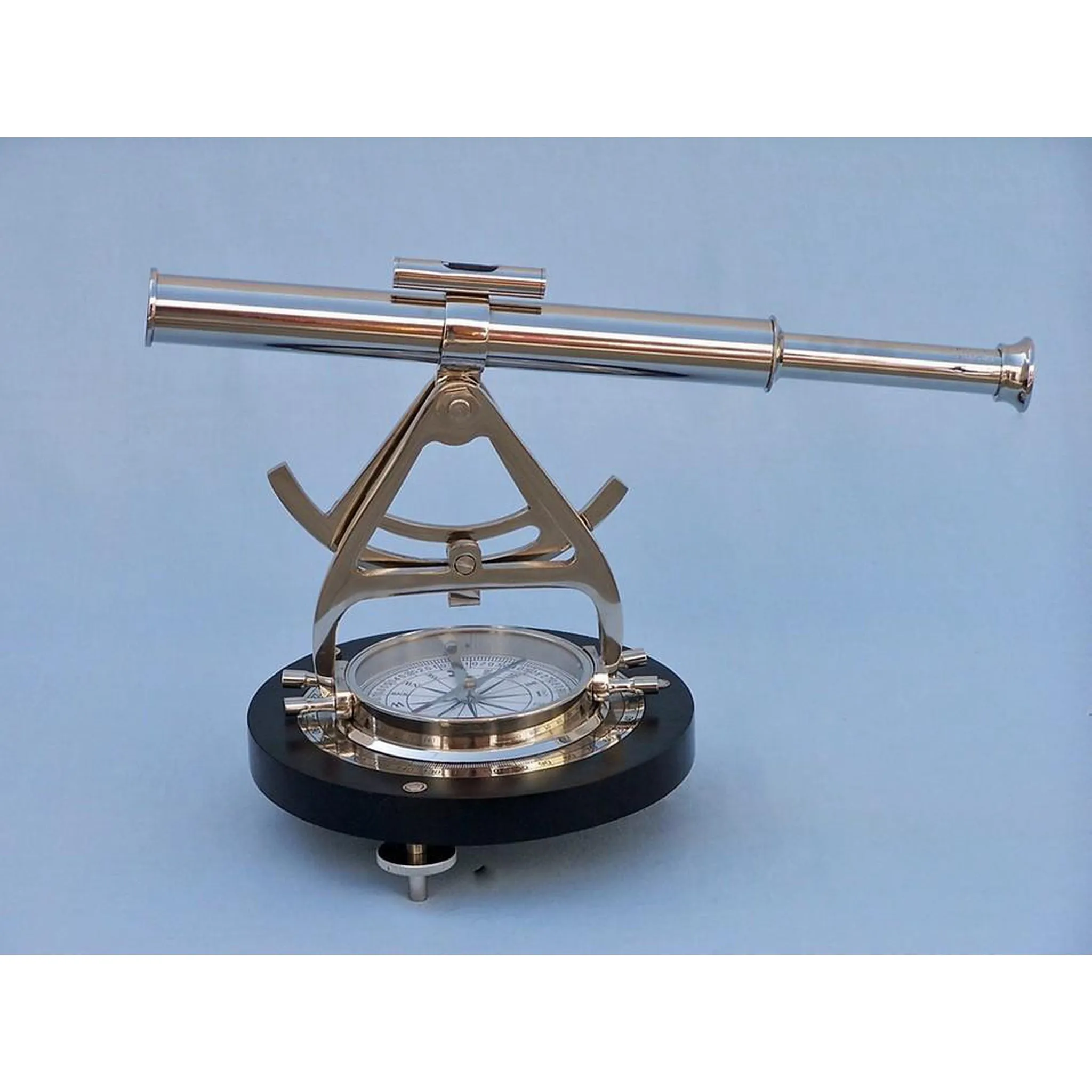 Chrome Alidade Compass 14"