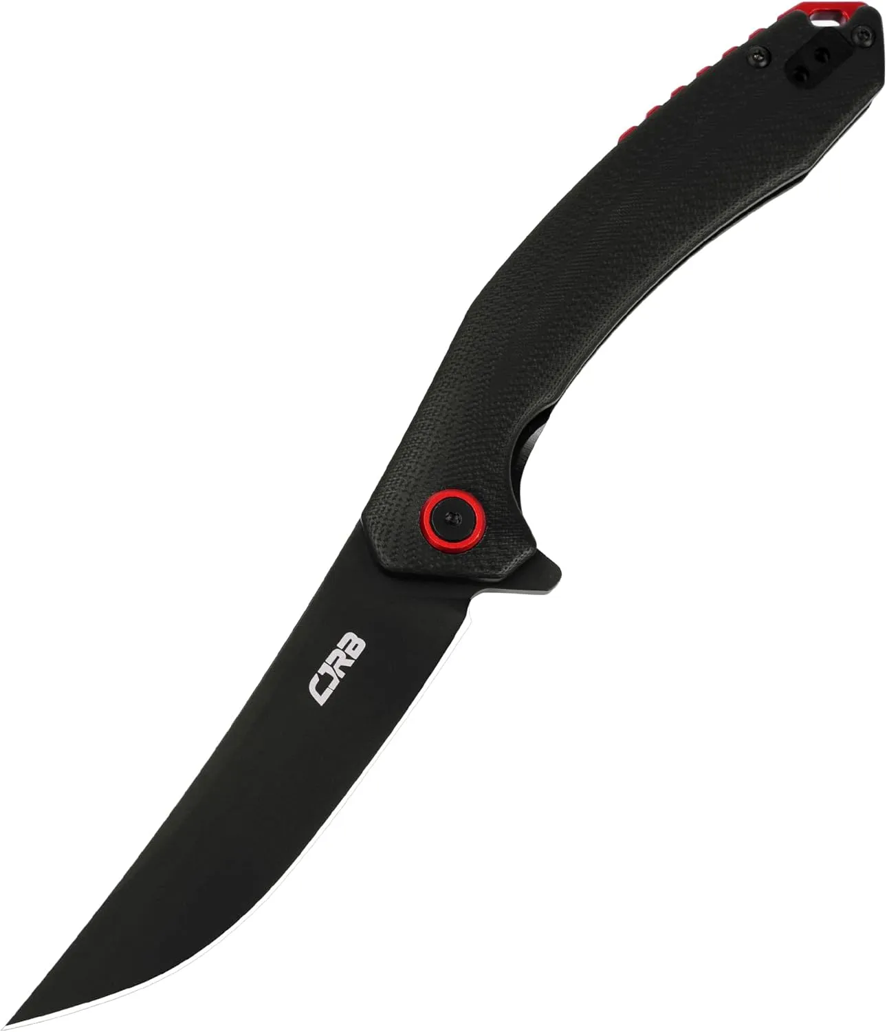 CJRB Tactical Knife, Small Folding Pocket Knife with AR-RPM9 Steel Blade and G10 Handle for Men Outdoor, Survival, Hunting, Camping Gobi(J1906B) Black