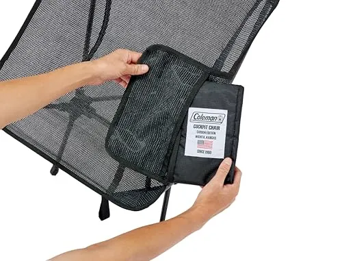 Coleman Cockpit Chair Carbon Edition Lightweight Outdoor Camping Platinum Black
