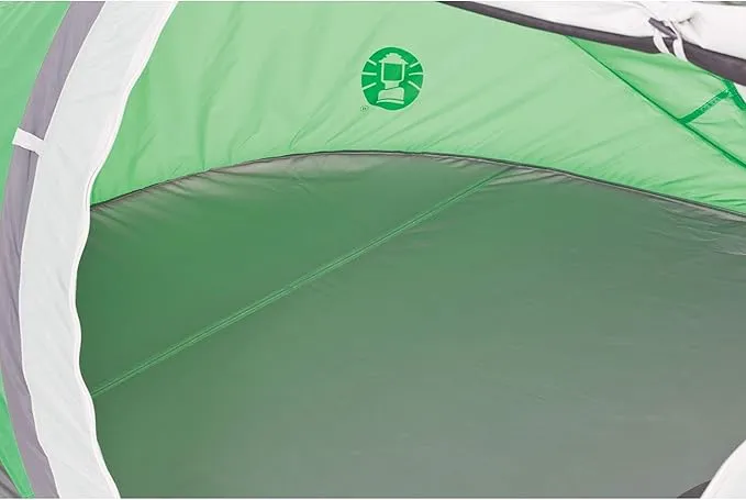 Coleman Pop-Up Camping Tent with Instant Setup, 2/4 Person Tent Sets Up in 10 Seconds with Pre-Assembled Poles, Adjustable Rainfly, & Taped Floor Seams