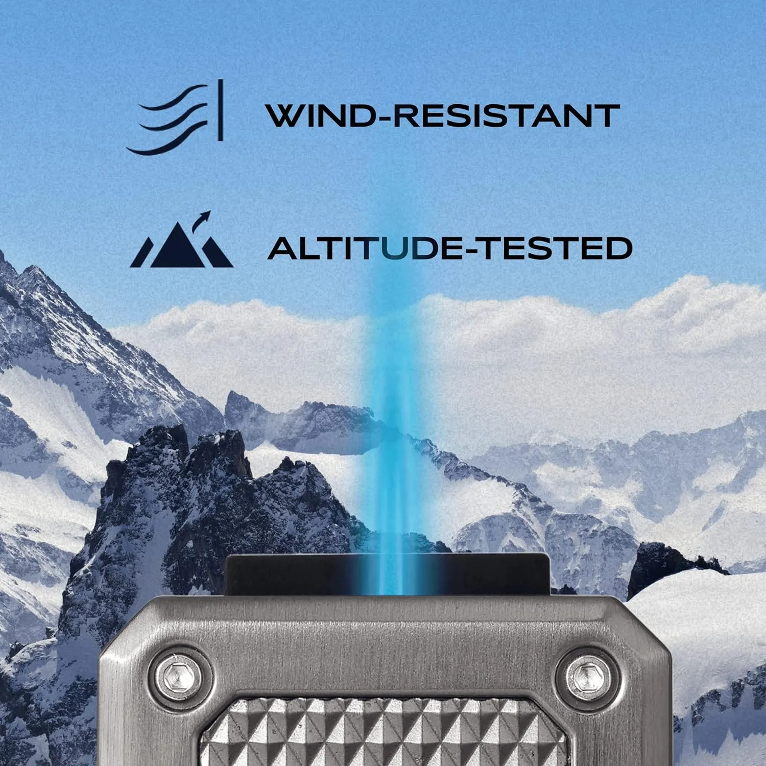 Colibri Rally Single Jet Flame Butane Lighter, Windproof & Refillable, Cigar Enthusiast's Choice with Blue Fuel Window and Adjustable Flame (Gunmetal)