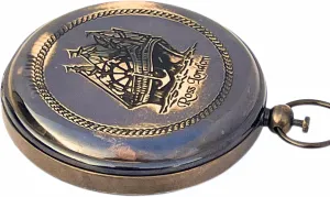 collectiblesBuy Nautical Ross London Brass Round Pocket Compass Marine Navigational Royal Device Gift Item