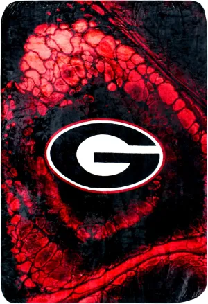 College Covers Everything Comfy Georgia Bulldogs Color Swept Soft Throw Blanket, 30" x 40"