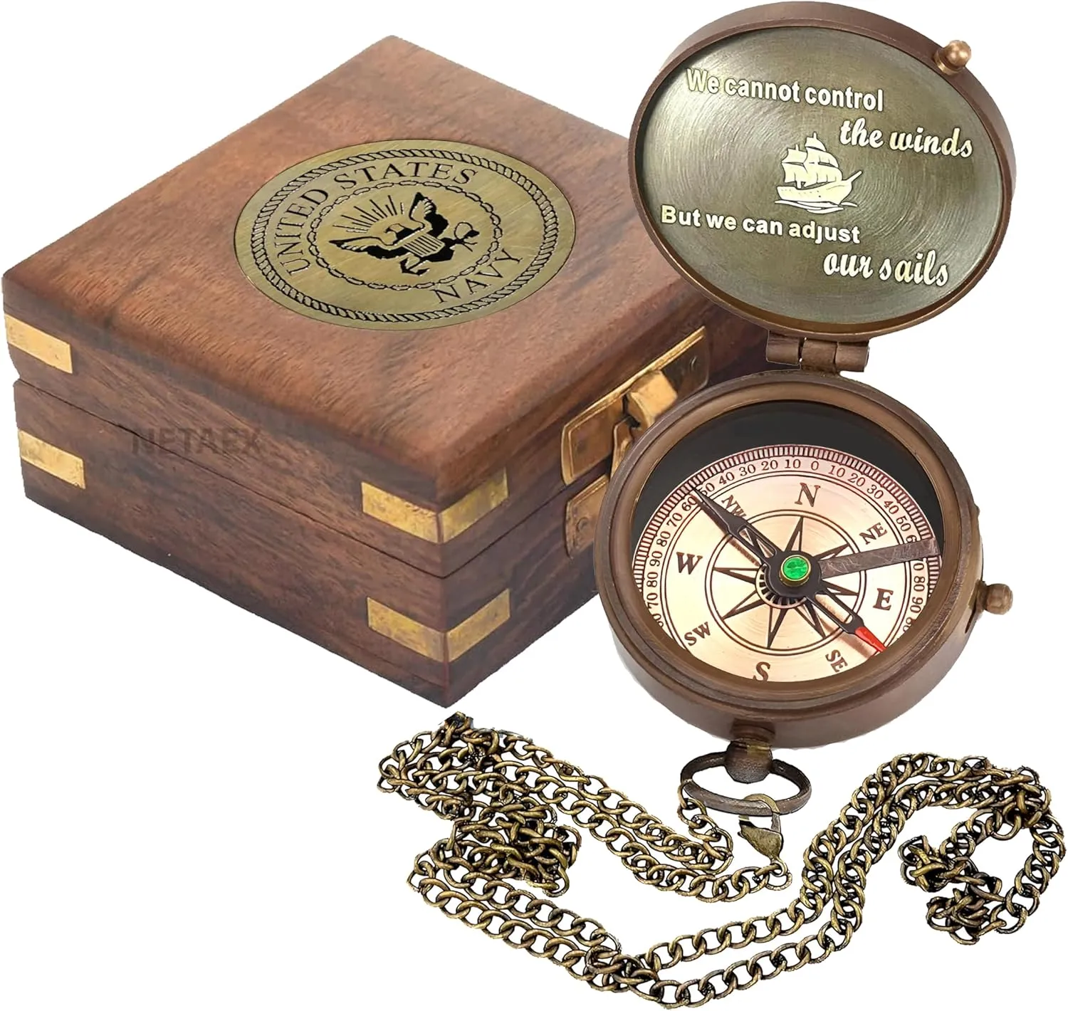 Compass - Gift for Army, Navy, Marine Corps, Baptism, Easter, Birthday, Fathers Day, Graduation, Wedding