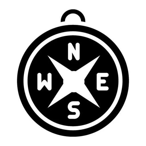 Compass Glyph Icon