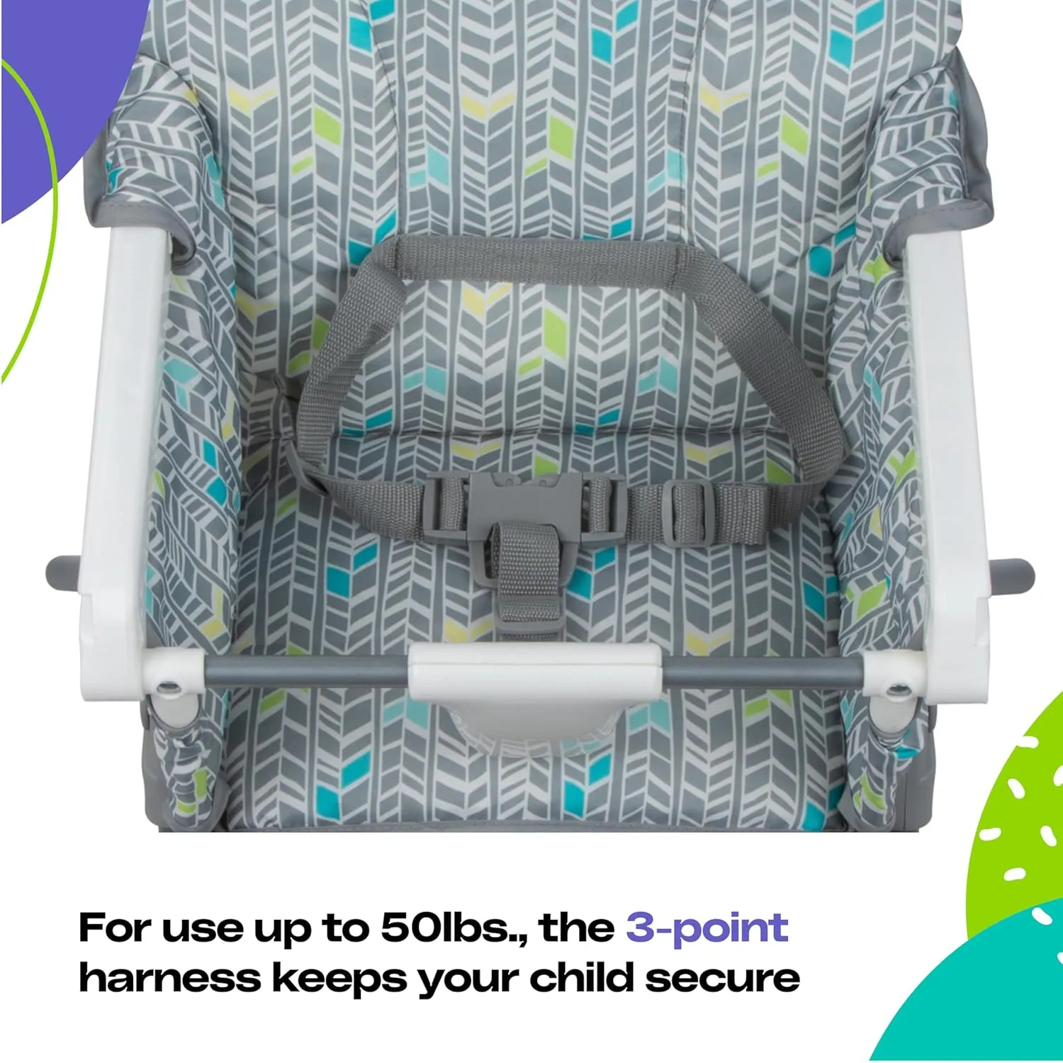Cosco Kids Simple Fold Highchair for Baby, Simple Foldable High Chair, Convenient, Lightweight, and Compact Design, Comet