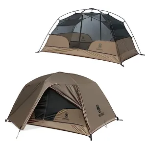 COSMITTO 2 Person Backpacking Tent Shelter,Free Standing Lightweight Waterproof 3 Season Camping Tent