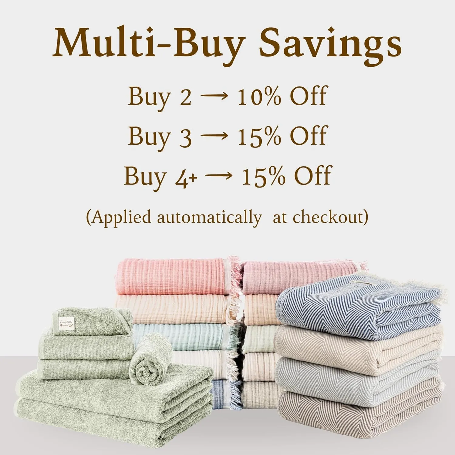 Cotton Chevron Bed Blanket Farmhouse Throw Blanket Lightweight Boho Decorative Blankets for Bed, Sofa, Chair, Couch, Twin Size, Ivory Whisper, 57x79