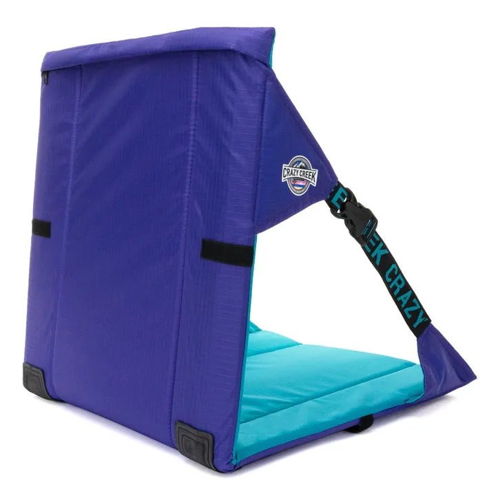 Crazy Creek Lightweight Outdoor Camping Original Chair - Purple/Teal
