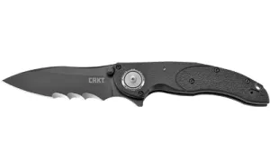 CRKT LINCHPIN BLACK W/ VEFF SERR 3.7