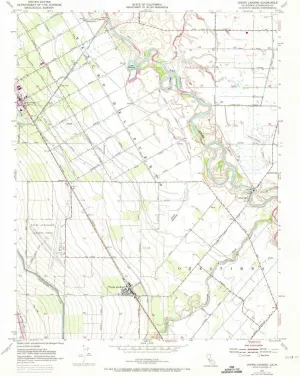 Crows Landing CA topo map, 1:24000 Scale, 7.5 X 7.5 Minute, Historical, 1952, Updated 1973, 26.8 x 22.1 in