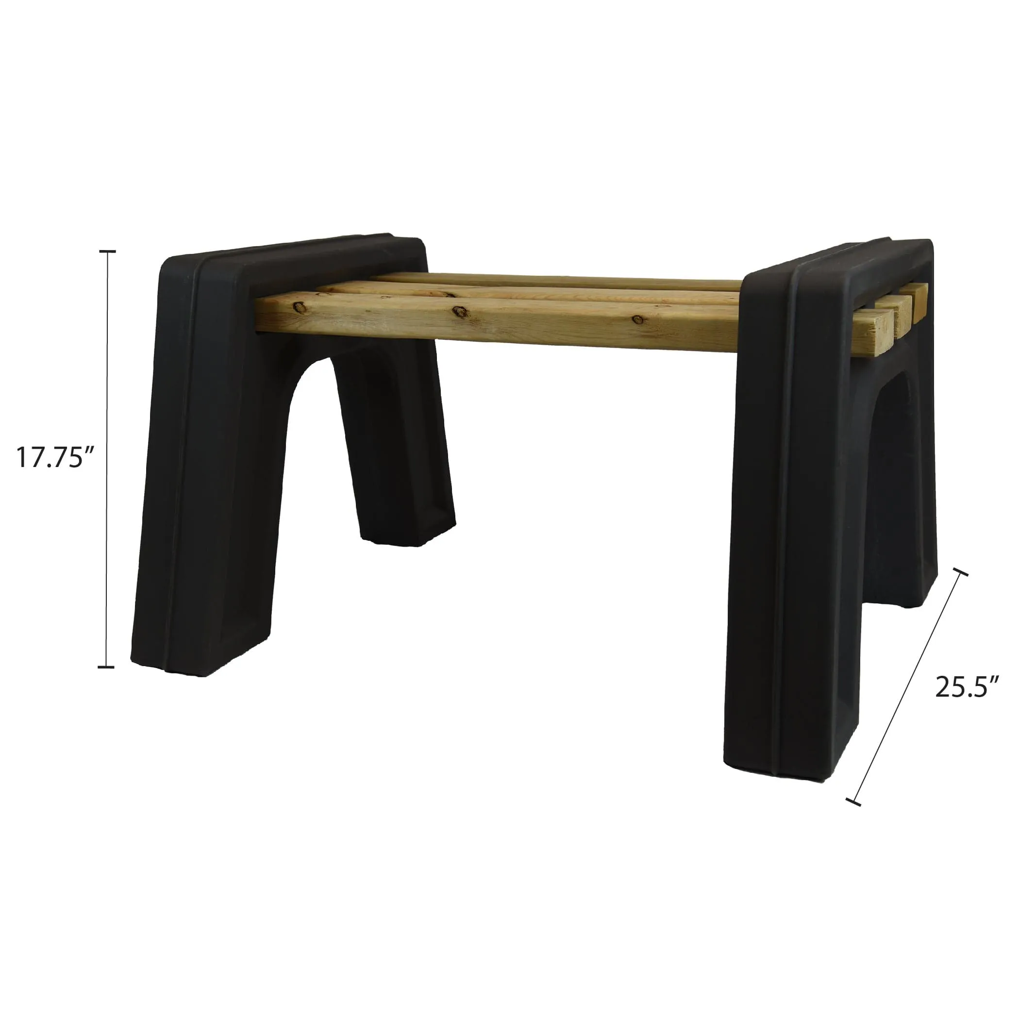 Custom Length Lightweight Backless Bench Ends